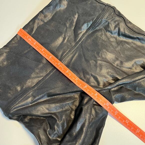 SPANX Leggings Size S Black Faux Leather - Picture 8 of 14